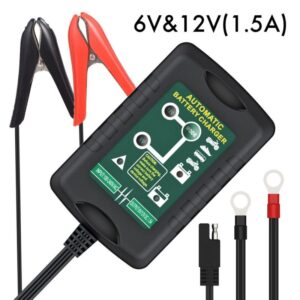 Car Battery Charger, EBTOOLS 6V&12V 1.5Amp Smart Battery Charger, Auto Maintainer