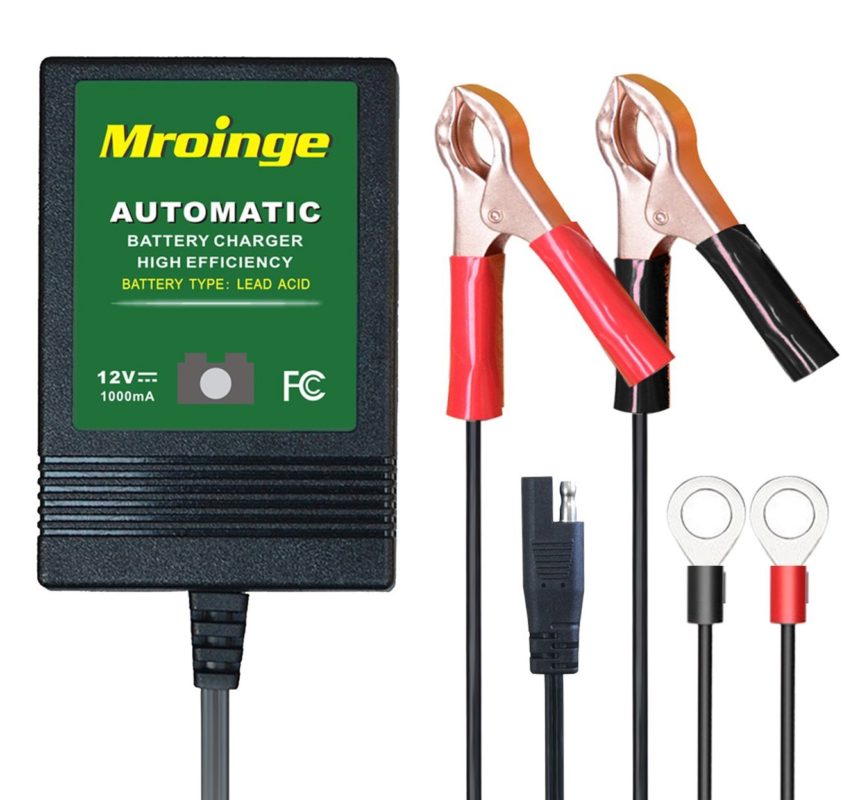 Mroinge automotive trickle battery charger maintainer 12V 1A