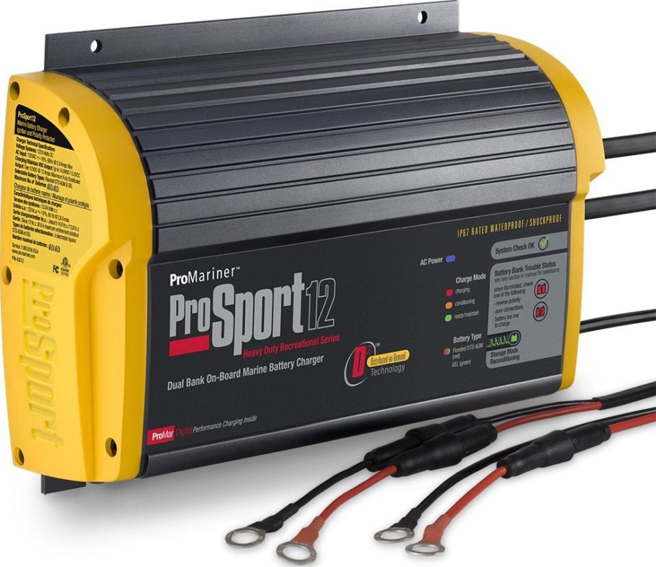 ProMariner 43012 ProSport 12 12-Amp 2-Bank Battery Charger