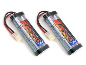 Tenergy 2 pcs 7.2V 3000mAh Flat NiMH High Power Battery Packs with Tamiya Connectors