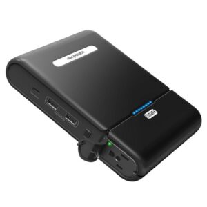 AC Outlet Portable Charger RAVPower 27000mAh 100W(Max.) Built in 3-Prong AC Plug Universal Power Bank Travel Charger