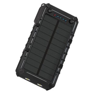 KOJOTON Solar Charger, 16000mAh Portable Solar Power Bank waterproof Dual USB Battery Bank