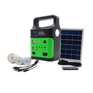 Portable Solar Generator with Solar Panel, Included 3 Sets LED lights, Solar Power Inverter, Electric Generator