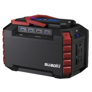Suaoki Portable Power Station 150Wh Quiet Gas Free Camping Generator
