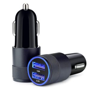 Car Charger, Sicodo 2-Pack 3.1A Dual USB Port Rapid Car Charger Adapter