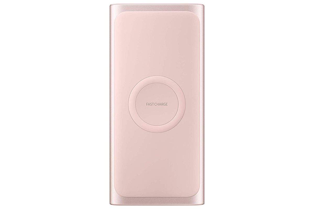 Samsung 2-in-1 Portable Fast Charge Wireless Charger and Battery Pack 10,000 mAh, Pink