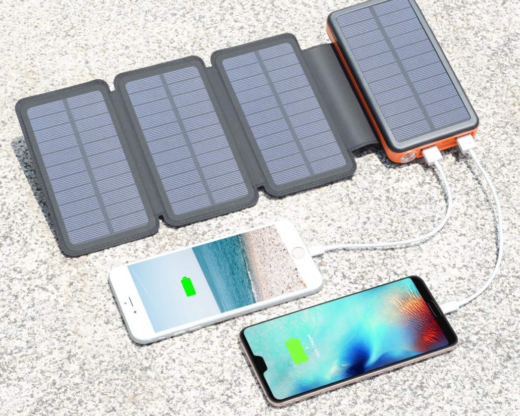 Solar Charger 25000mAh ADDTOP Portable Solar Power Bank