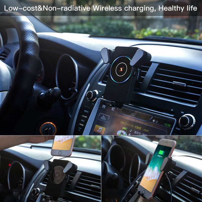 What is a wireless phone charging car mount
