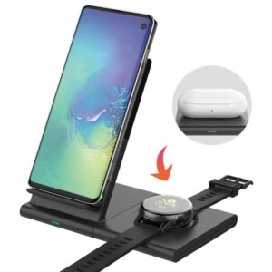 Mostof Wireless Charger Stand with Pad, Qi Fast Charging Station