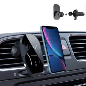 QinTian Wireless Car Charger Mount, Auto Clamping 10W,7.5W Qi Fast Car Charger Phone Holder