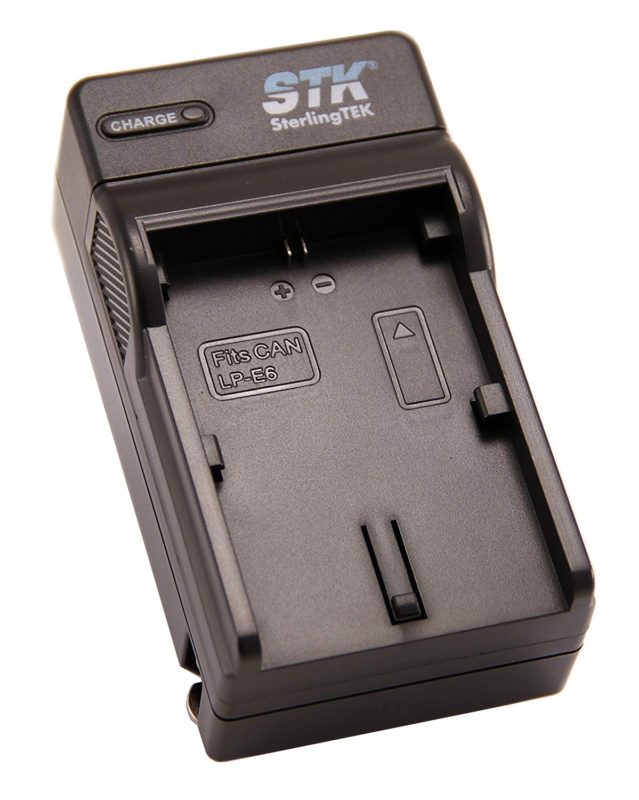 STK LP-E6 Charger for Canon EOS 5D Mark II III and IV, 70D, 5Ds, 6D, 5Ds, 80D, 7D