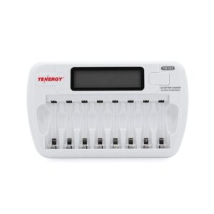 Tenergy TN162 8-Bay Smart LCD Battery Charger