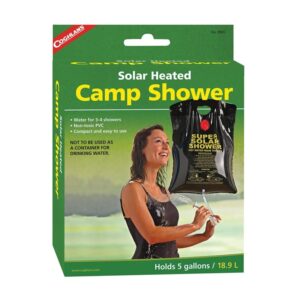 Coghlan's Solar Heated Camp Shower, 5-Gallon, Black