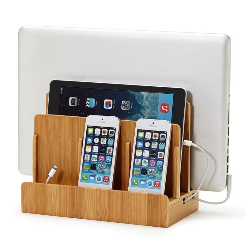 Great Useful Stuff Eco Bamboo Multi-Device Charging Station