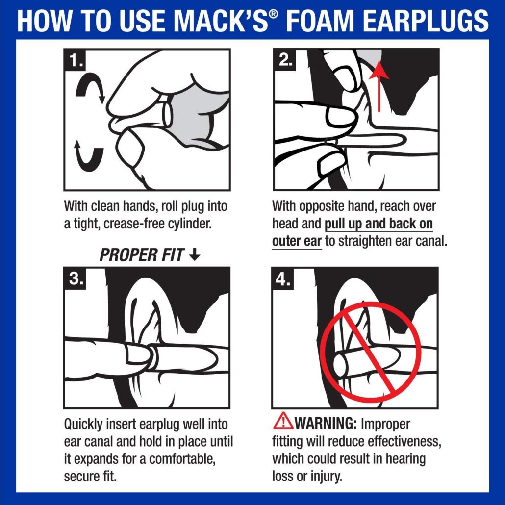 How to use Mack's foam Earplugs
