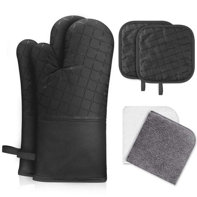 IXO 6Pcs Oven Mitts and Pot Holders