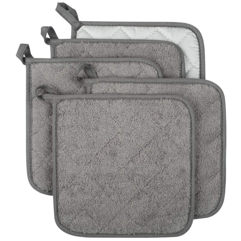 Lifaith 100% Cotton Kitchen Everyday Basic Terry Pot Holder
