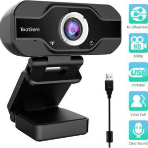 PC Webcam, TedGem 1080P Full HD Webcam