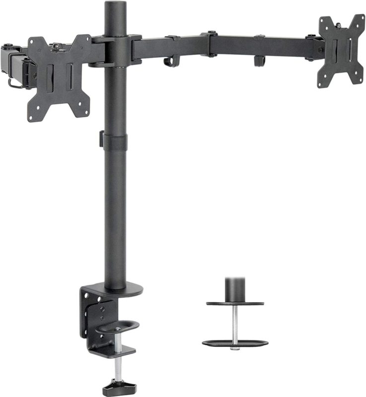 VIVO Dual LCD Monitor Desk Mount Stand