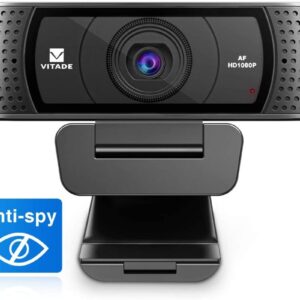 Vitade HD Webcam 1080P with Microphone and Cover Slide