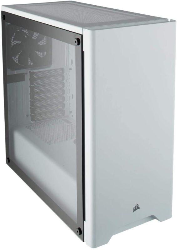 CORSAIR CARBIDE 275R Mid-Tower Gaming Case, Tempered Glass- White