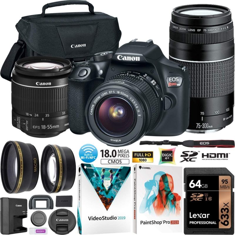 Canon EOS Rebel T6 DSLR Camera with EF-S 18-55mm