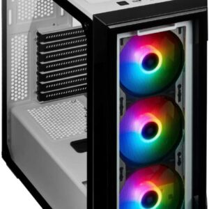 Corsair iCUE 220T RGB Airflow Tempered Glass Mid-Tower Smart Case, White