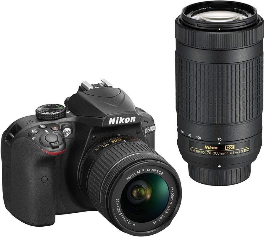 Nikon D3400 DSLR Camera with AF-P DX NIKKOR 18-55mm