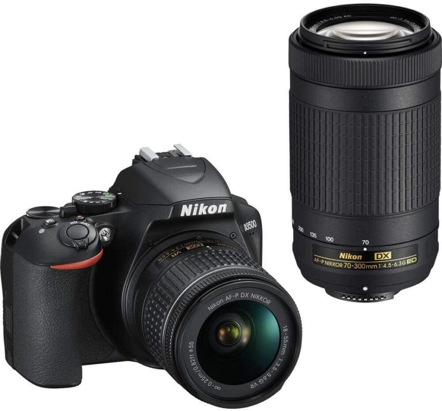 Nikon D3500 DX-Format DSLR Two Lens Kit