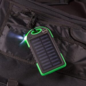 Solar Flashlight 5000mh Portable Solar Power Bank - Hook