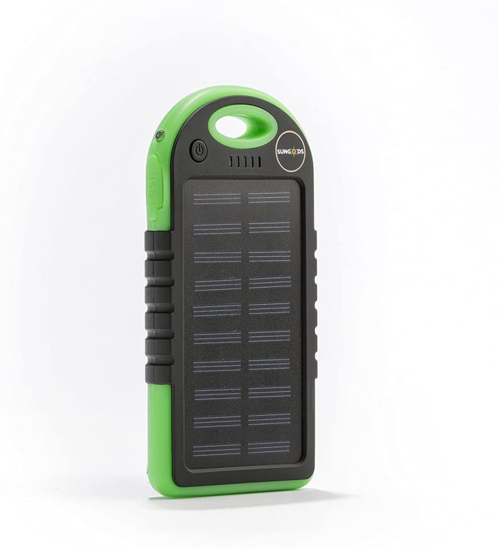 Solar Flashlight 5000mh Portable Solar Power Bank