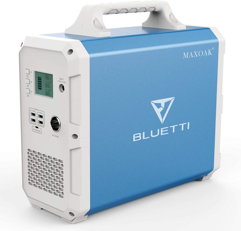 MAXOAK Portable Power Station BLUETTI EB150 1500Wh AC110V1000W Camping Solar Generator