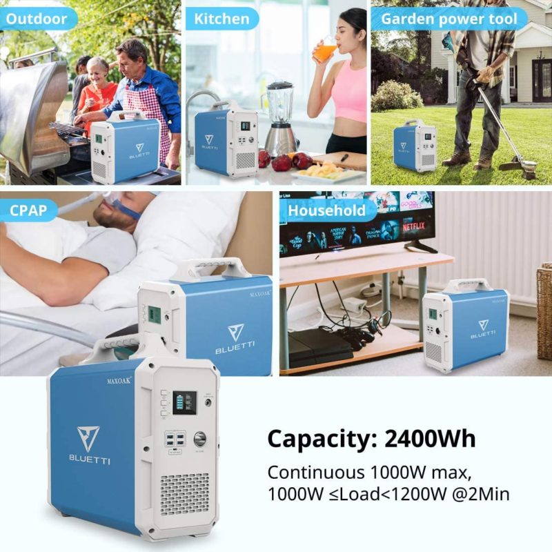 battery capacity of 2400Wh