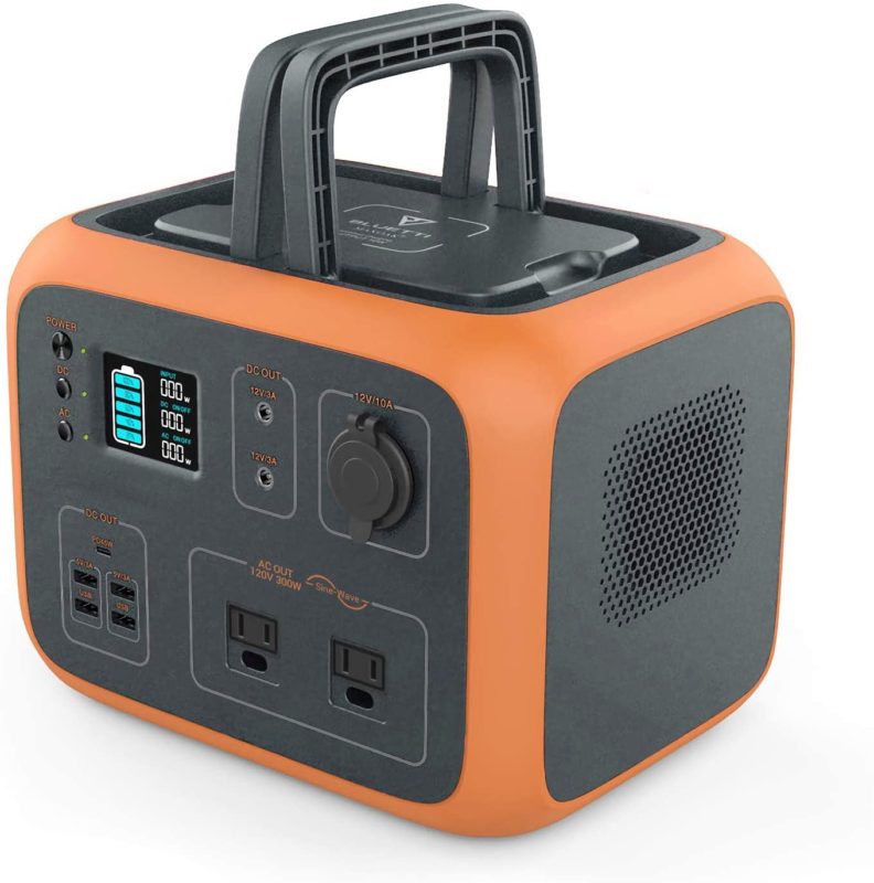 MAXOAK Power Station 500Wh Solar Generator Bluetti AC50 Wireless Charging Battery Backup for Outdoor