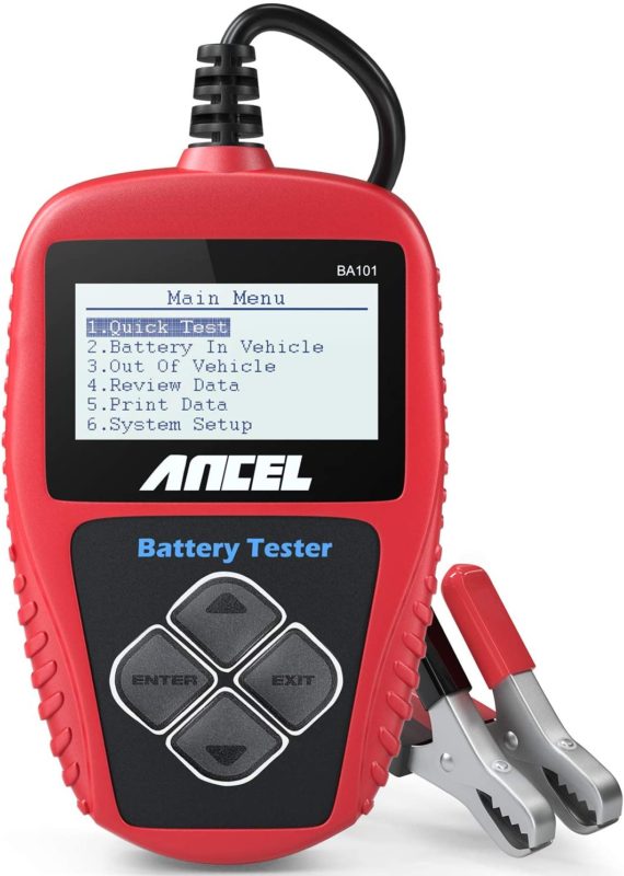 ANCEL BA101 Professional 12V 100-2000 CCA 220AH Automotive Load Battery Tester