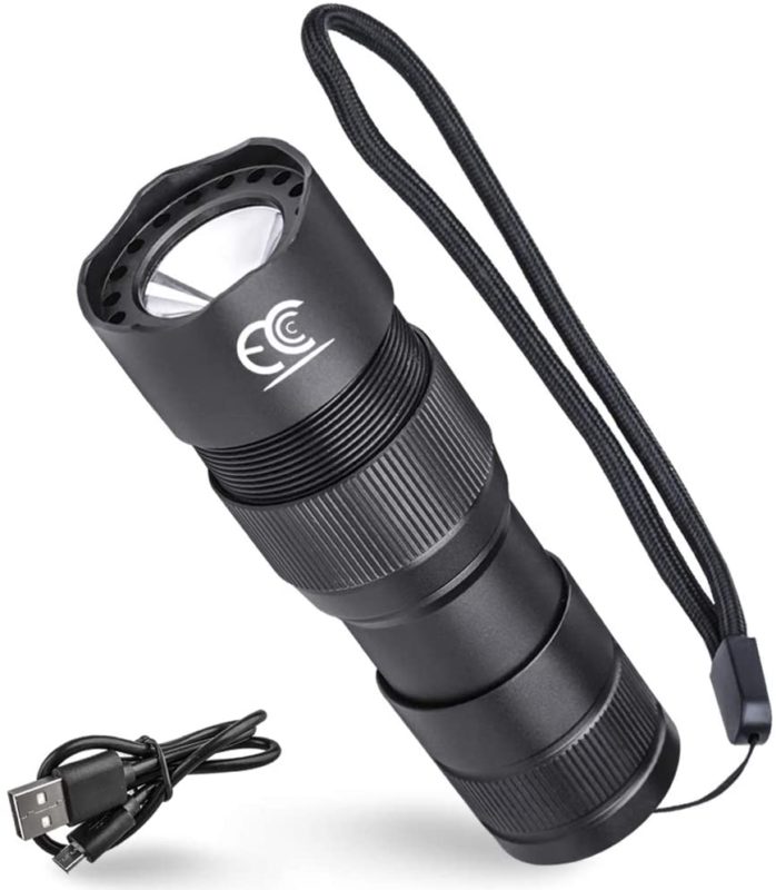 MCCC LED Flashlight with 128dB Self Defense Audible Alarm for Emergency