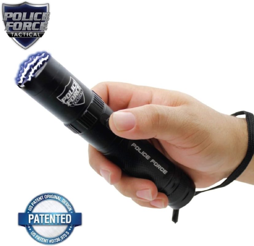 Streetwise Security Products PF9200BK Police Force 9,200,000 Volt Tactical Stun Gun Flashlight - Black