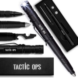 Tactic Ops Tactical Self-Defense Pen + LED Tactical Flashlight
