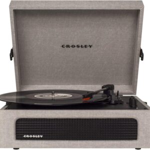 Crosley CR8017A-GY Voyager Vintage Portable Turntable