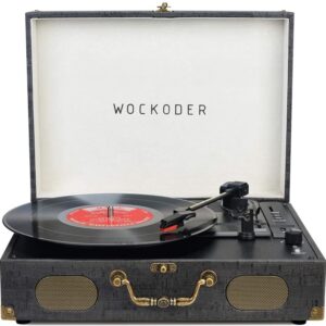 Turntable Record Player Portable Wireless 3 Speed Vinyl Record Player