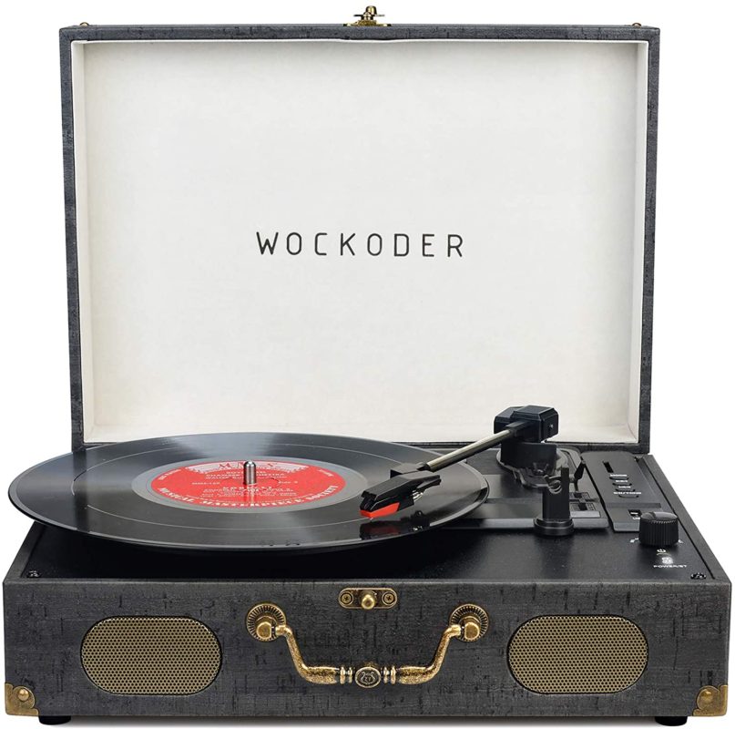 Turntable Record Player Portable Wireless 3 Speed Vinyl Record Player