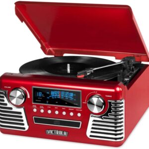 Victrola 50's Retro Bluetooth Record Player And Multimedia Center