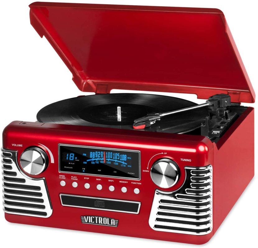 Victrola 50's Retro Bluetooth Record Player And Multimedia Center