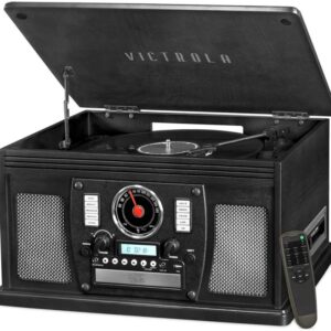 Victrola Navigator 8-in-1 Bluetooth Record Player & Multimedia Center