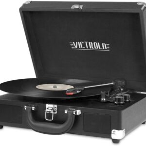 Victrola Vintage 3-Speed Bluetooth Portable Suitcase Record Player