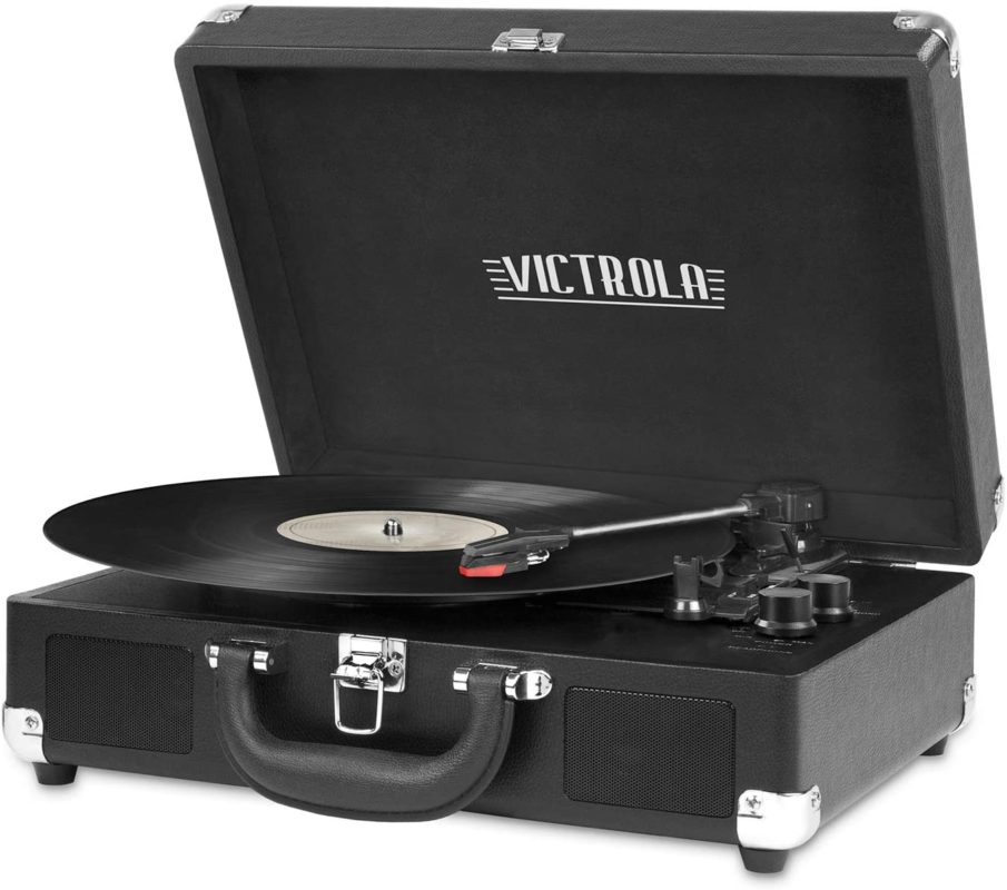 Victrola Vintage 3-Speed Bluetooth Portable Suitcase Record Player