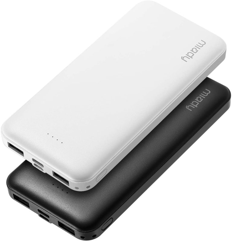 2-Pack Miady 10000mAh Dual USB Portable Charger