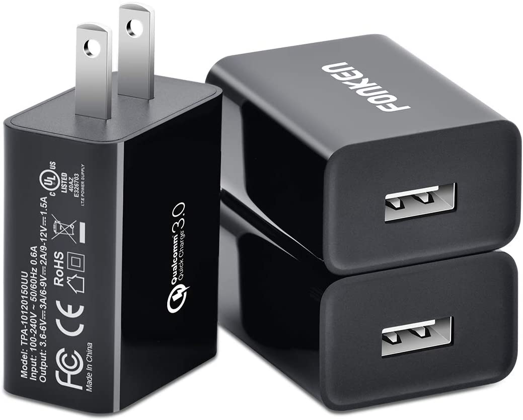 Quick Charge 3.0, FONKEN 18W 3A USB Wall Charger