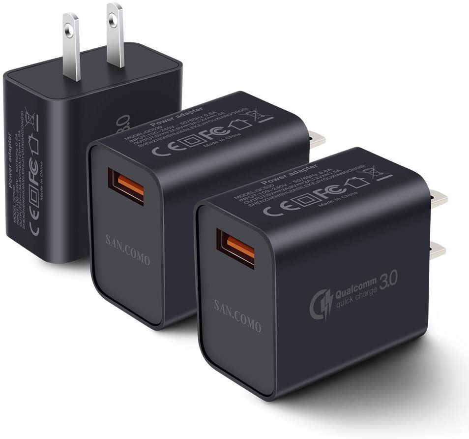 Quick Charge 3.0 Wall Charger,18W QC 3.0 USB Wall Charger Adapter