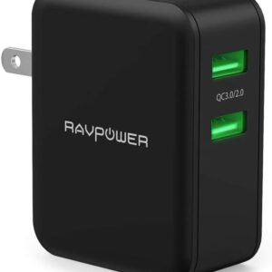 USB Quick Charger RAVPower 36W Quick Charge 3.0 Wall Charger